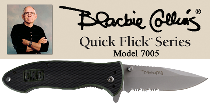 Blackie Collins Model 7001 Quick Flick - Blackie Collins (670x333), Png Download