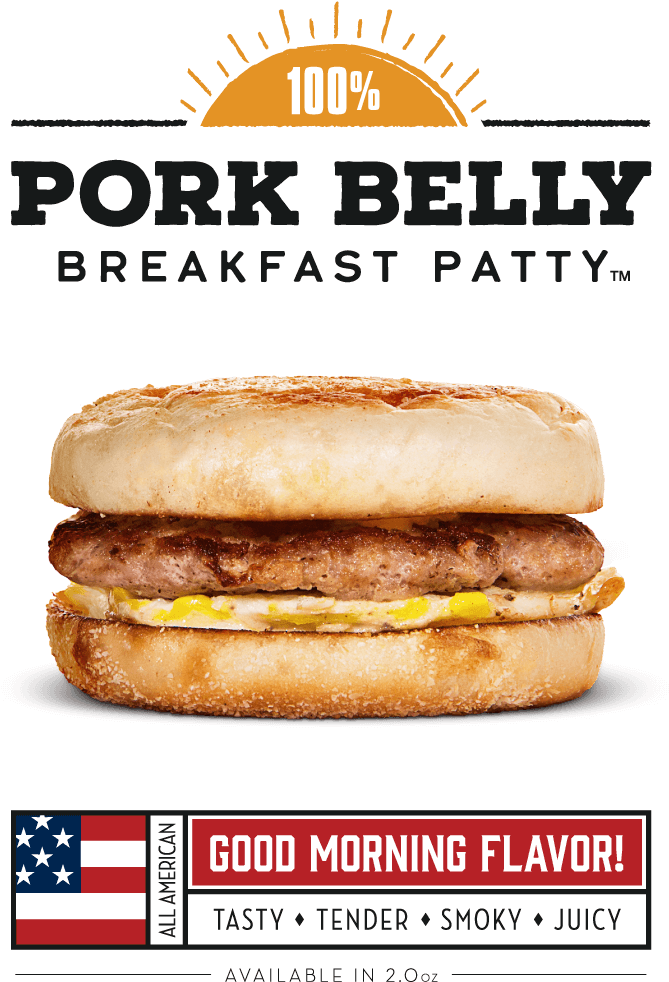 Pork Belly Breakfast Burgers - Burger King (741x1016), Png Download