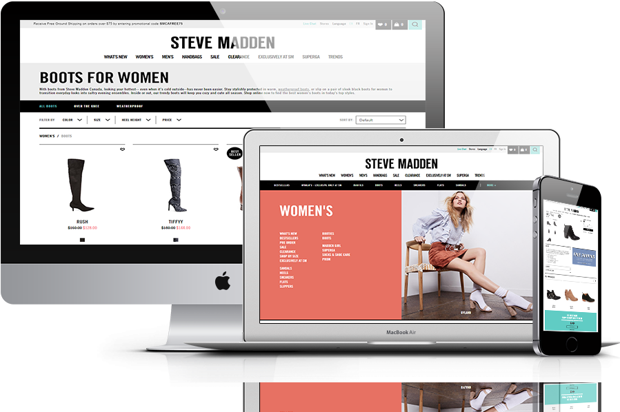 Steve Madden Shoes - Web Design (960x683), Png Download