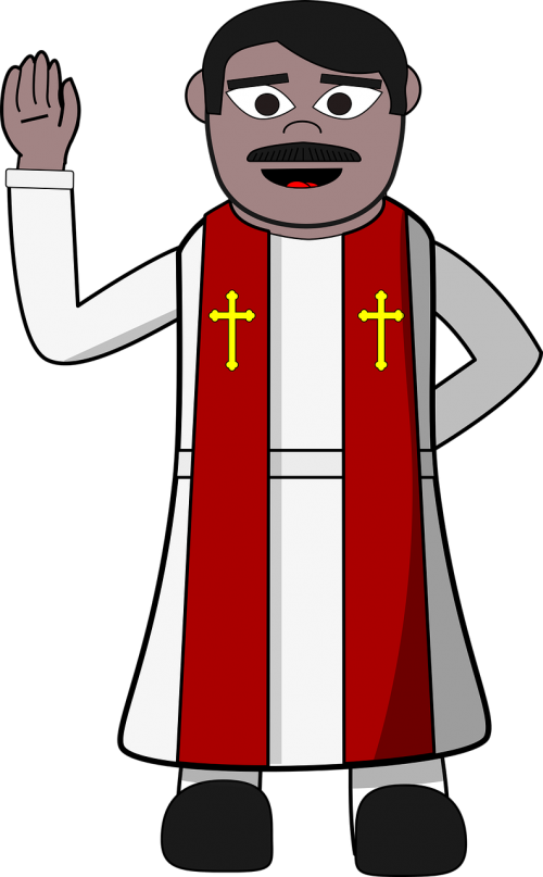 Pastor Clip Art (500x807), Png Download