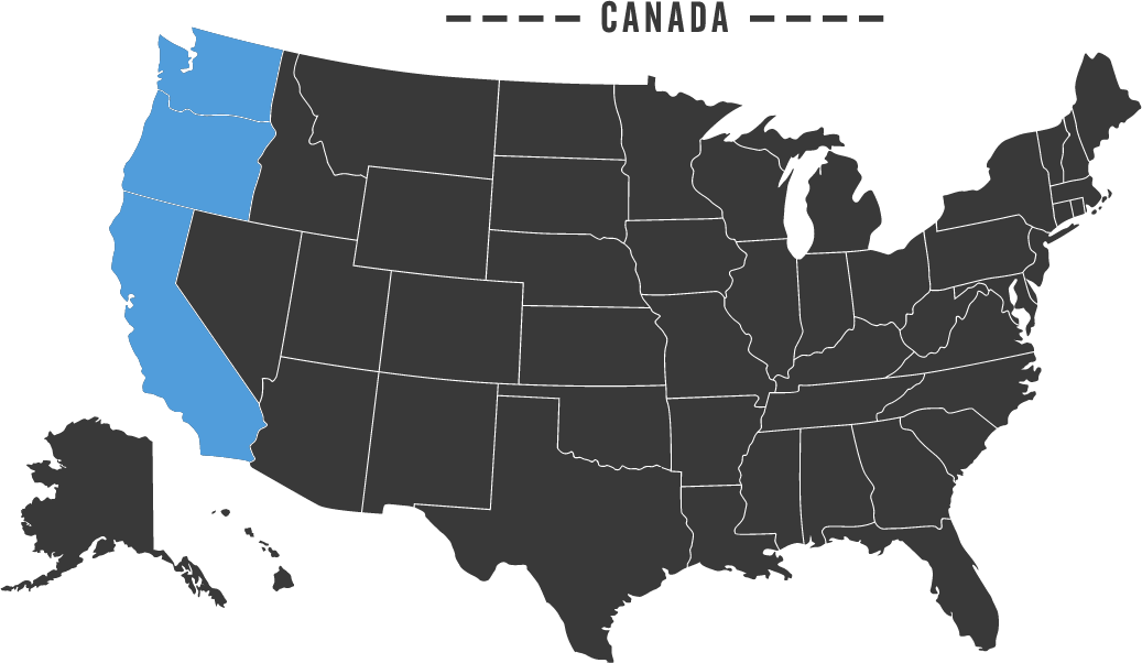 Portland Oregon On A Map (1037x602), Png Download