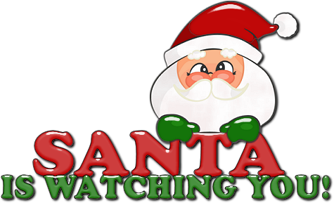 If You're Not On The List, Your Name And Link Will - Santa Is Watching You (475x289), Png Download