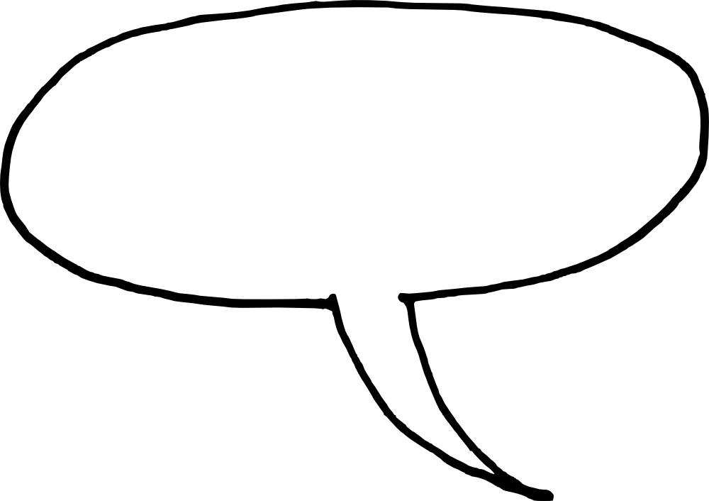 50 Hand Drawn Comic Speech Bubbles Vector - Potamotrygon (1000x706), Png Download