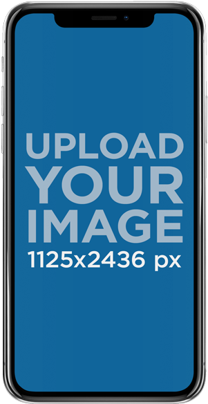 Iphone X Mockup On Placeit - Iphone X Mockup Transparent (850x638), Png Download