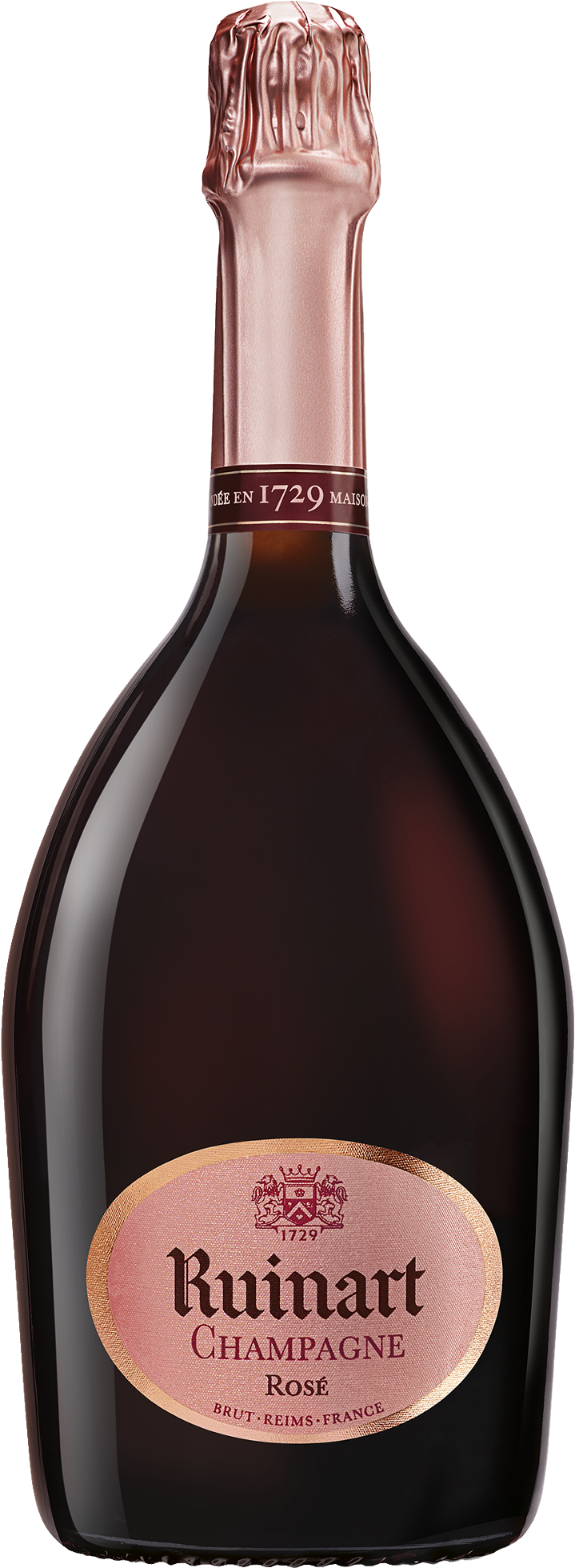 Ruinart Rose - Ruinart Brut Rosé Champagne (728x1992), Png Download