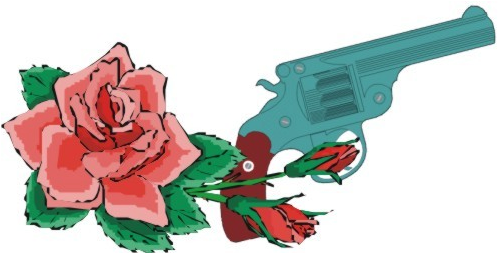 Guns & Roses - Revolver (530x252), Png Download