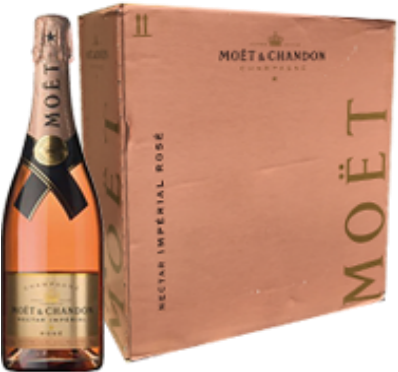 Moet & Chandon Nectar Imperial Rose 75cl - Moët & Chandon Nectar Impérial Rosé 75cl (566x698), Png Download