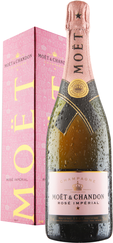 Moet & Chandon Rose Brut Imperial Champagne Gift Box - Moët & Chandon (400x1076), Png Download