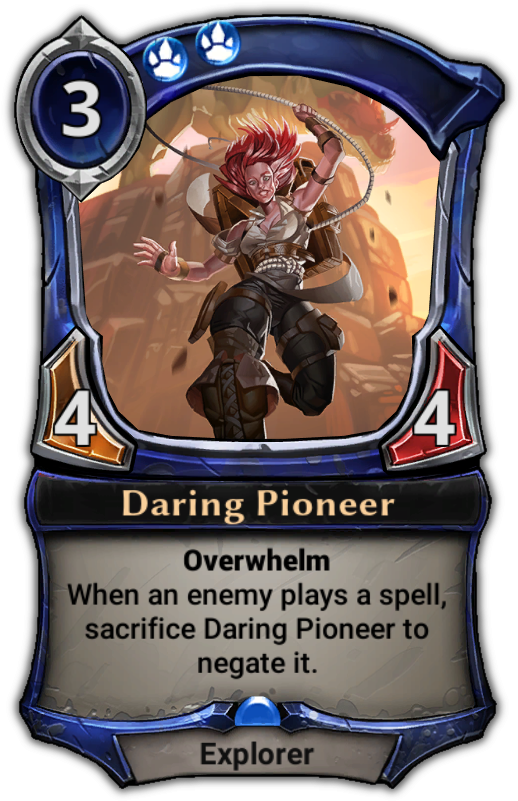 Daring Pioneer - Makto Eternal Card Game (529x801), Png Download