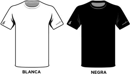Playera blanca y negra Clearance