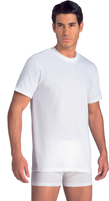 Modelo - Rinbros Playera Cuello Redondo (591x761), Png Download