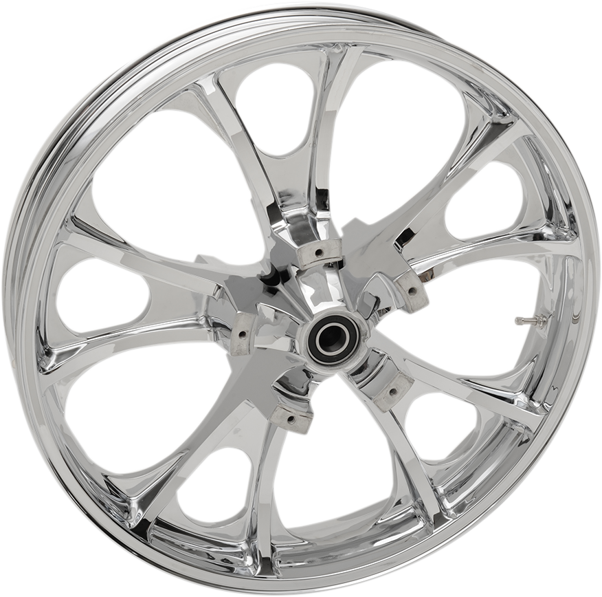 Coastal Moto Abs Chrome 21" Front Motorcycle Wheel - Hubcap (876x868), Png Download