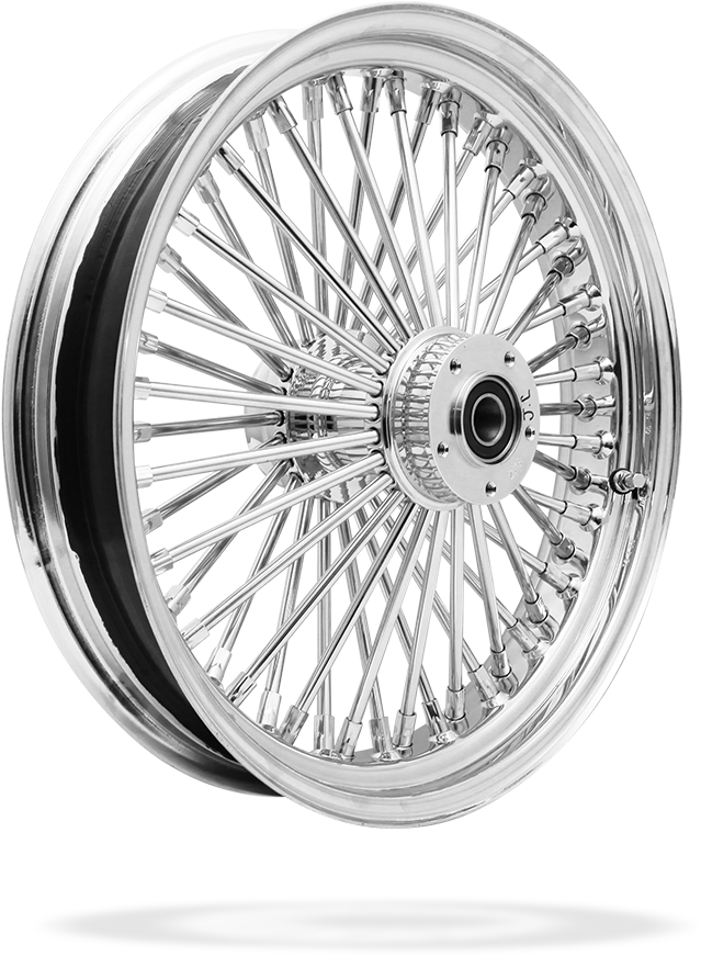 5 Front Or Rear 50 Spoke Pre Made Custom Motorcycle - Platinum (1000x1000), Png Download