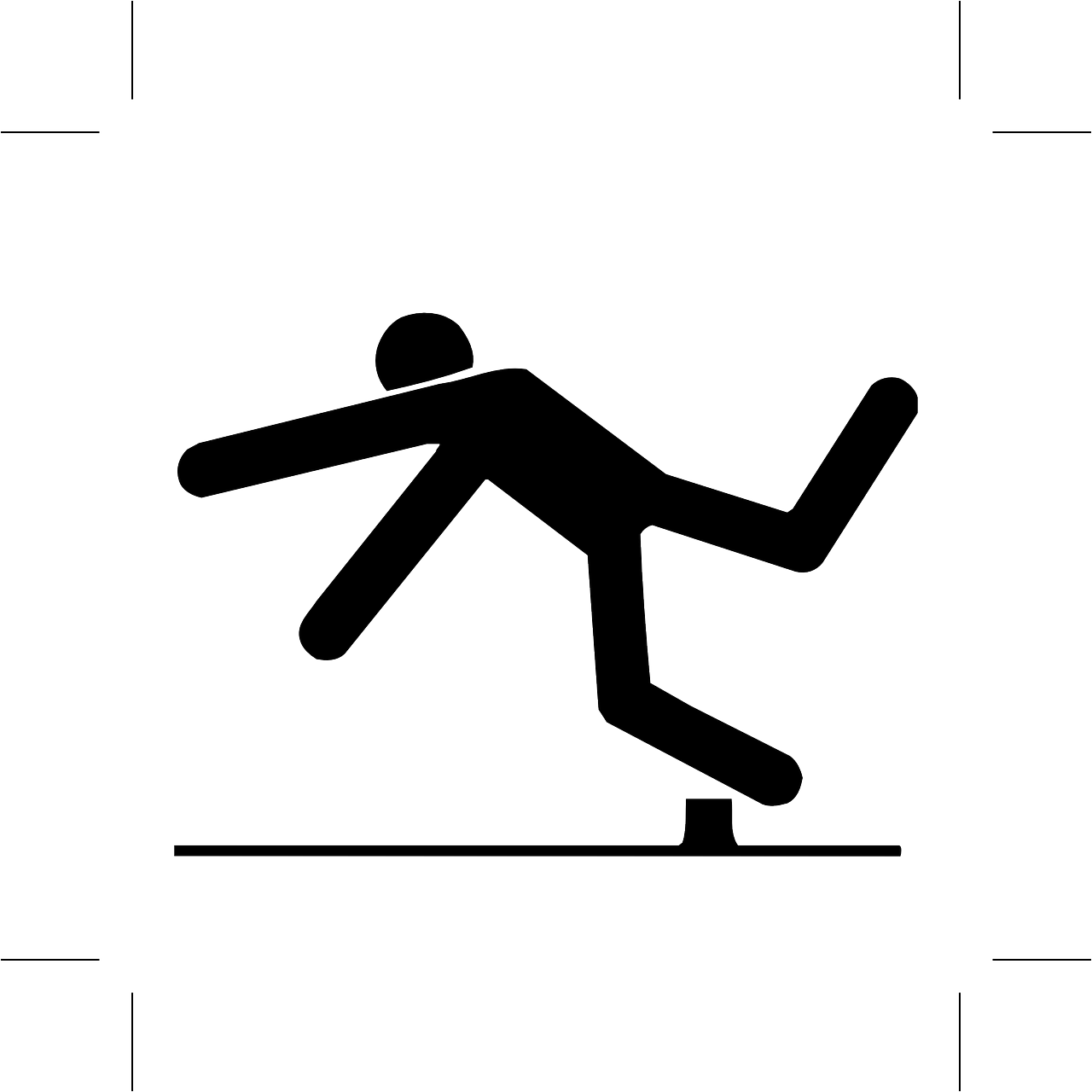 Today's - Stick Figure Falling Over (1280x1280), Png Download