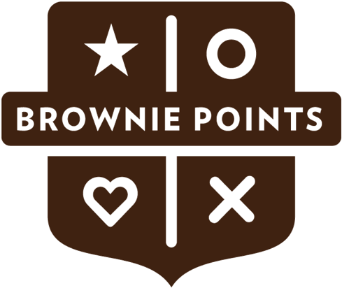 Brownie Points Targets Small Cities - Brownie Points Logo (596x480), Png Download