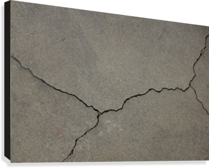Cracked Asphalt 02 Canvas Print - Floor (429x344), Png Download