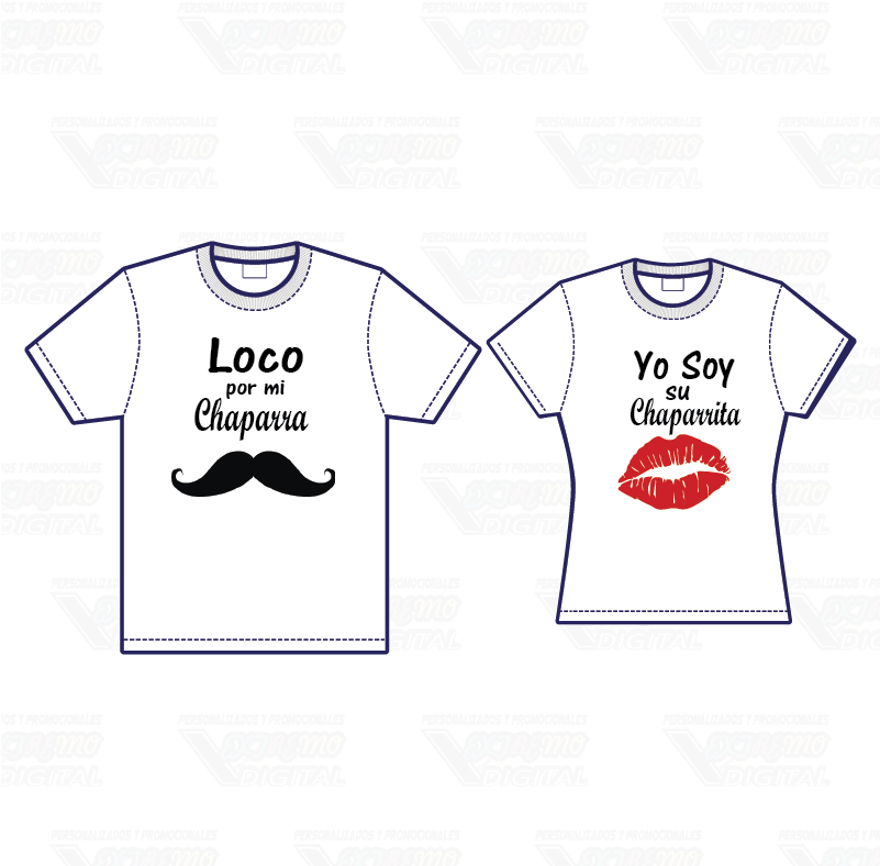 Playeras 2 Piezas Para Pareja Novios Color Blanca - White (800x800), Png Download