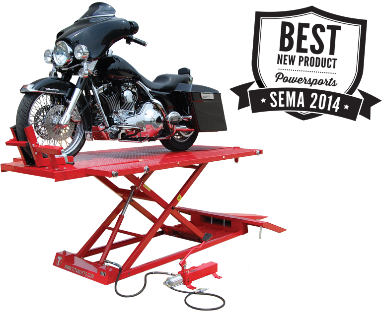 Titan 1500xlt Motorcycle Lift - Titan Lifts Titan Hdml-1500xlt Motorcycle Lift (1000x665), Png Download