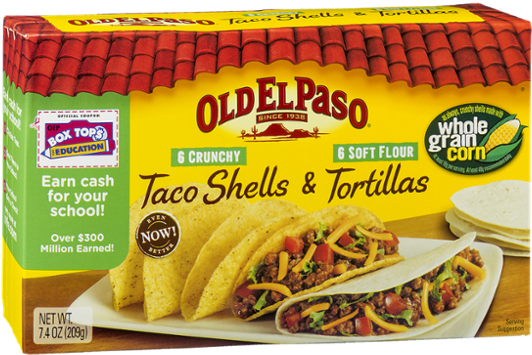 Old El Paso Taco Dinner Kit, Hard (600x600), Png Download