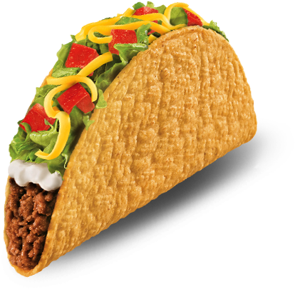 A Soft Loving Tortilla Hugging All Of Your Ingredients - Tacos De Taco Bell Costa Rica (483x467), Png Download