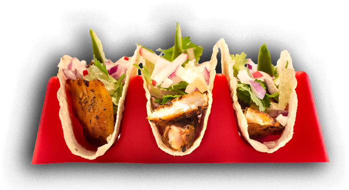 Original Taco Holder - Fast Food (800x385), Png Download