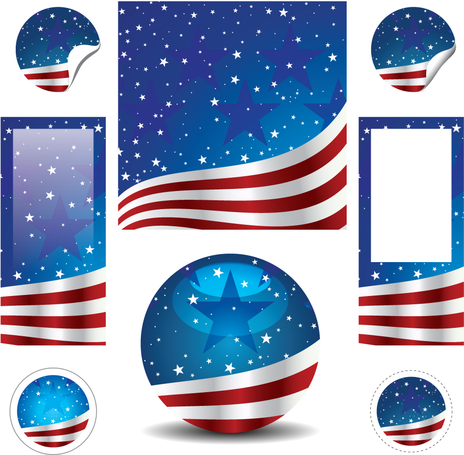 Vector United States American Flag Vector Png - American Flag Vector (1000x1000), Png Download