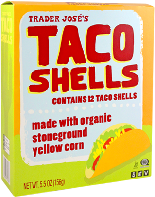 I Brown Ground Turkey To Put In The Shells And Top - Trader Joe's Taco Shells (381x440), Png Download