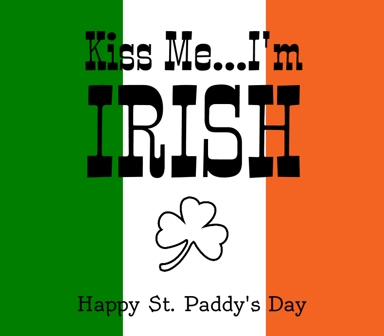 Kiss Me I'm Irish - Graphic Design (790x691), Png Download