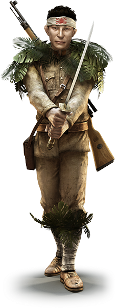 Bf4 History Of Recon - Battlefield 1943 Japanese Scout (227x600), Png Download