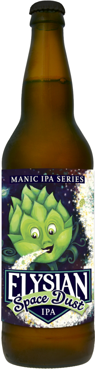 Elysian Space Dust Ipa Bottle “ - Elysian Space Dust Ipa (477x1500), Png Download