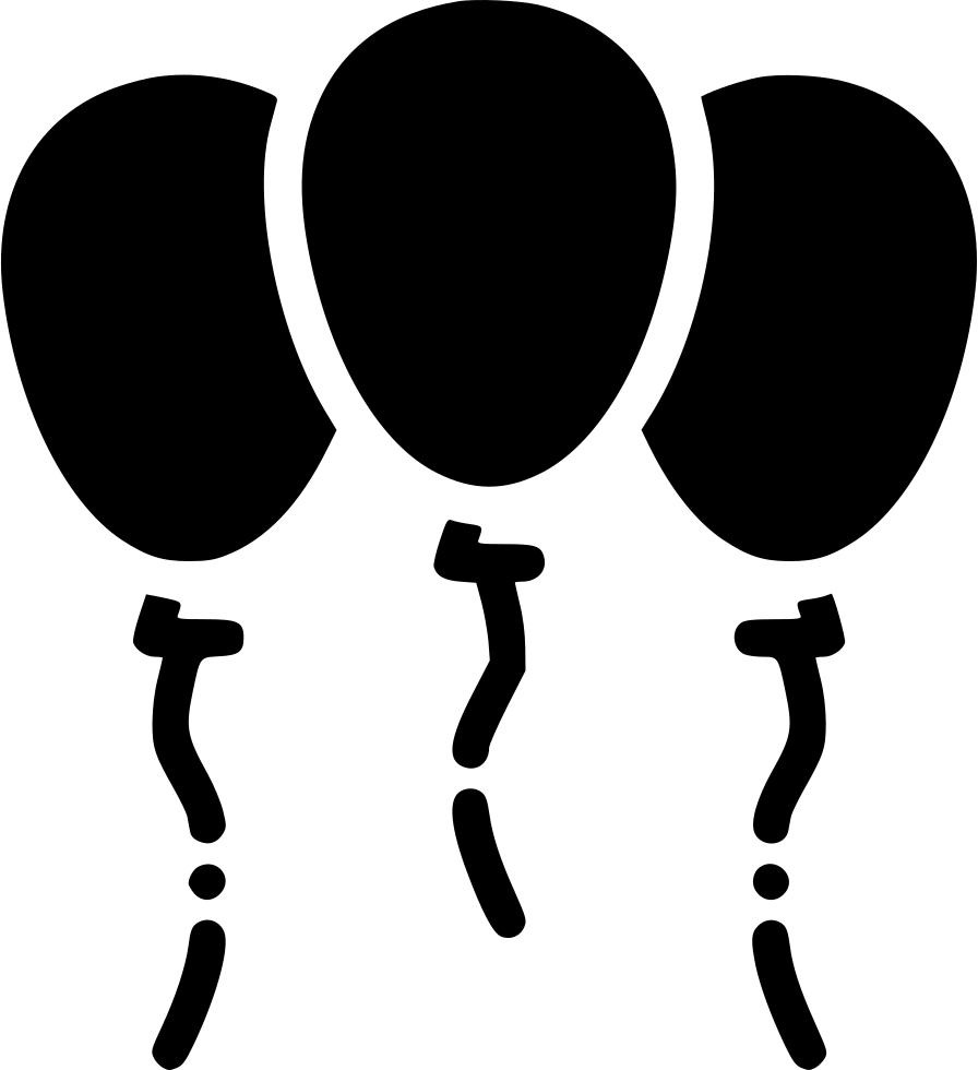 Balloon Celebrate Festival Joy Merry Festive Comments - Icon (896x980), Png Download