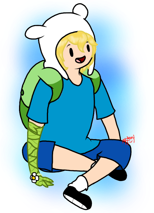 Abenteuerzeit Mit Finn & Jake Images Finn Gras, Grass - Adventure Time (538x705), Png Download