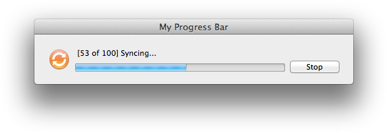 If You Want To Allow Your Progress Bar To Be Stopped, - File Transfer Progress Mac (577x208), Png Download