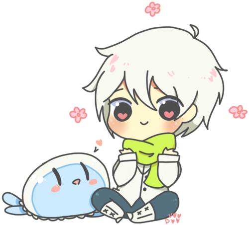 Chibi, Cute Anime Boy, Jellyfish, Dmmd, Dramatical (610x457), Png Download