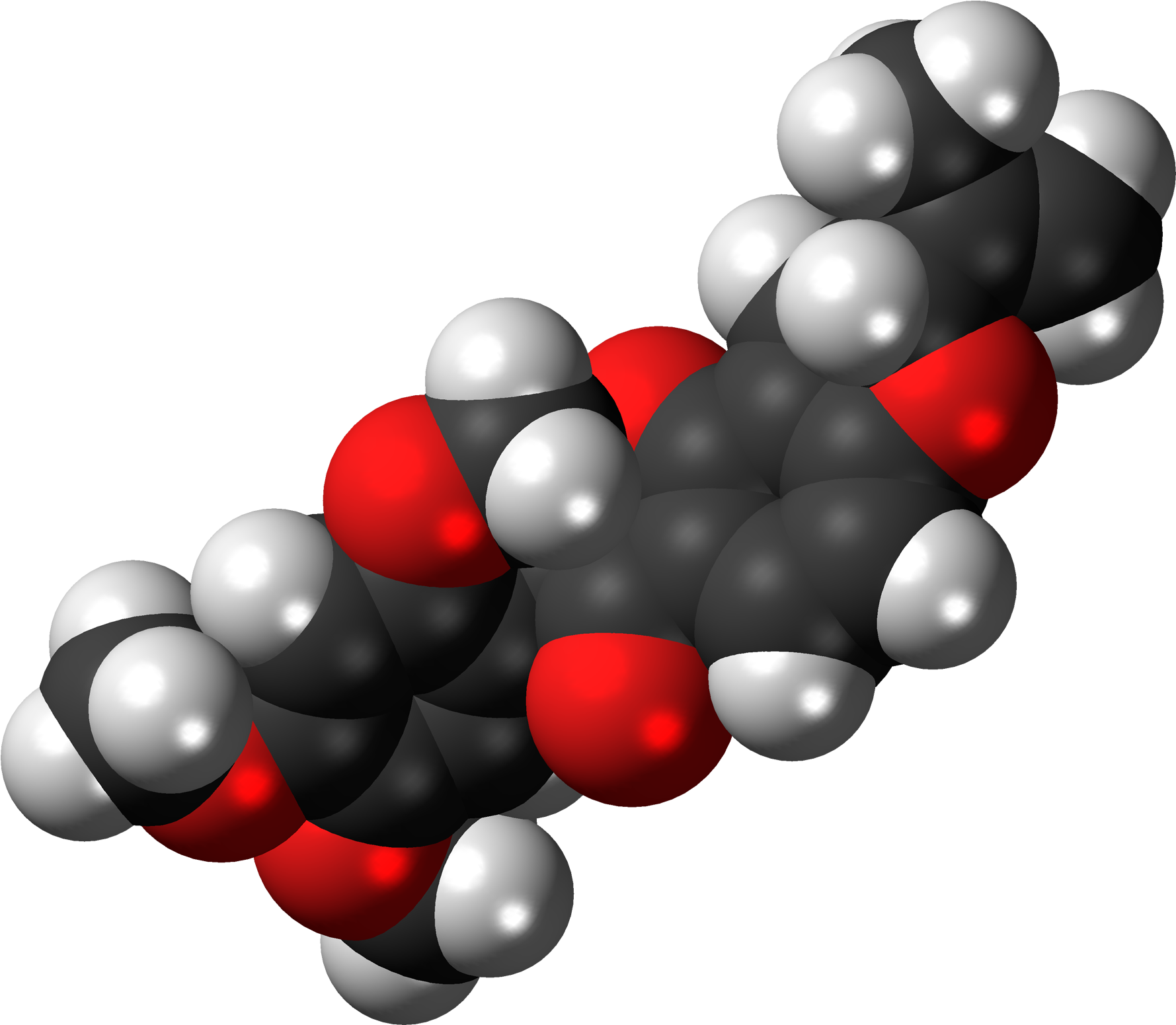 Rotenone 3d Spacefill - Cholesterol Space Filling Model (2000x1772), Png Download