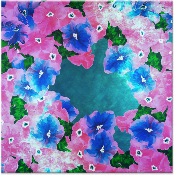 Azulejo Flores Hawaianas De Elena Bragiotona - Color (800x800), Png Download