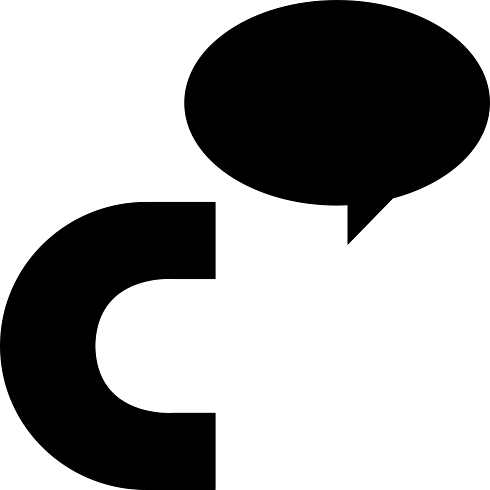 Cinch Logo Of Letter C With An Oval Speech Bubble Comments - Logo (980x980), Png Download