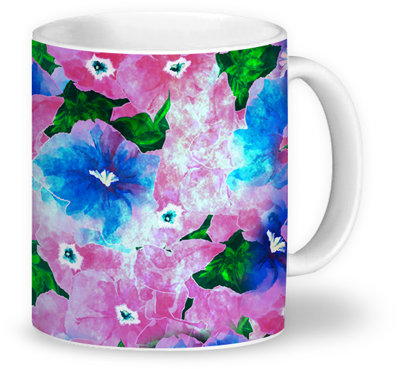 Caneca Flores Hawaianas De Elena Bragiotona Mug Full Size Png Download Seekpng