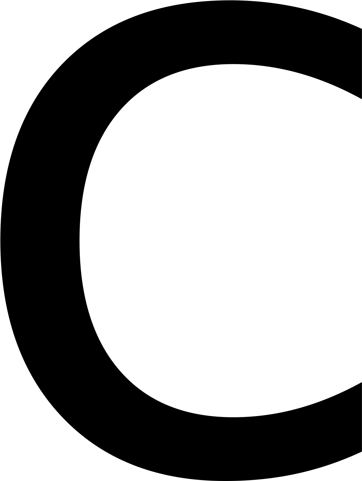 Open - Letter C (2000x2000), Png Download
