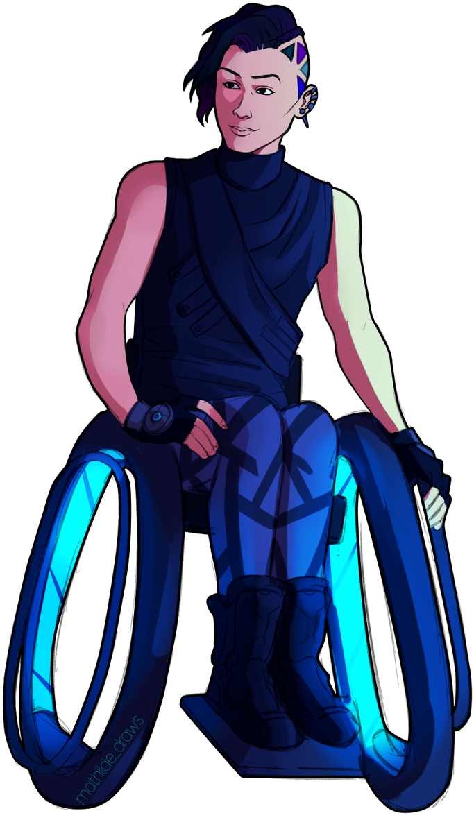 Drawing Of An Enby , With An Undercut, - Illustration (1024x1199), Png Download