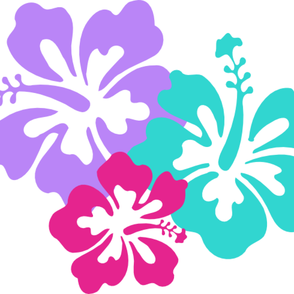 Hawaiian Flower Clip Art - Hawaiian Flowers Clip Art (1024x1024), Png Download