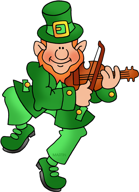 Irish Clipart Fiddle - St Patricks Day Fiddle (472x648), Png Download