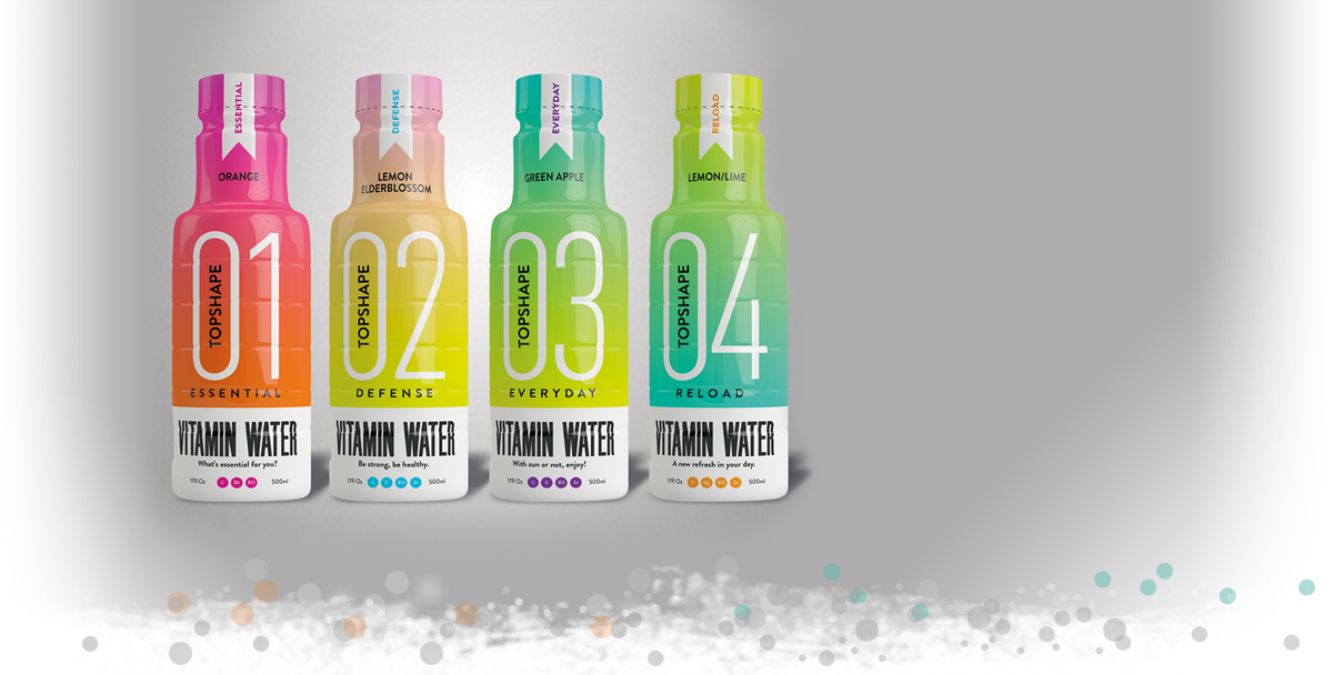 Vitamin Water - Topshape Vitamin Water (1200x608), Png Download