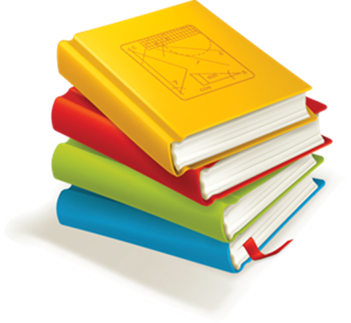 وکتور کتاب مدرسه (500x460), Png Download