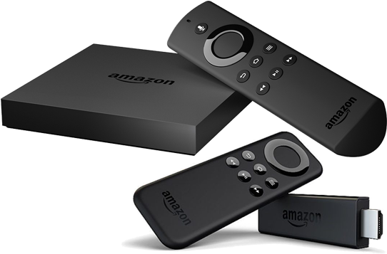 Amazon Fire Tv/fire Stick - Kindle Amazon Fire Tv Stick Black (1000x430), Png Download