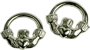 Claddagh Studs - Claddagh Ring (360x360), Png Download