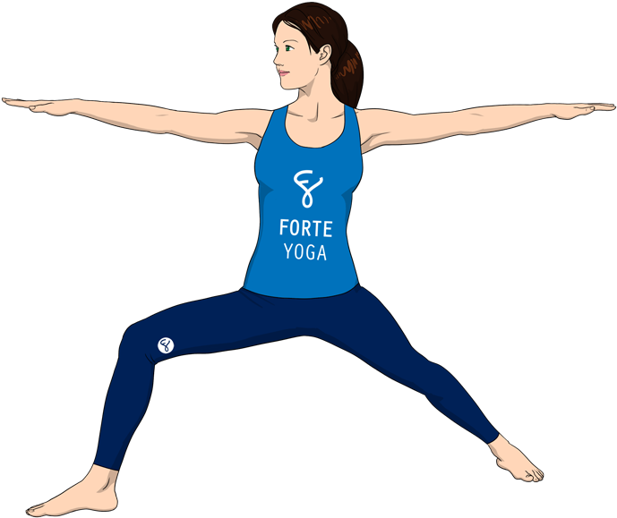 Warrior 2 Yoga Png (900x675), Png Download
