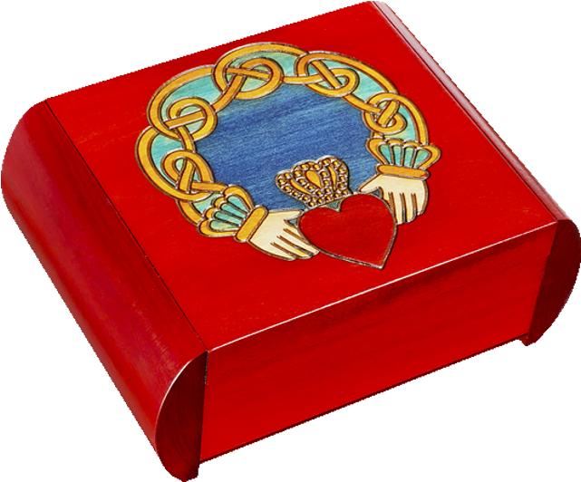 Claddagh Secret Box - Puzzle Box (640x640), Png Download