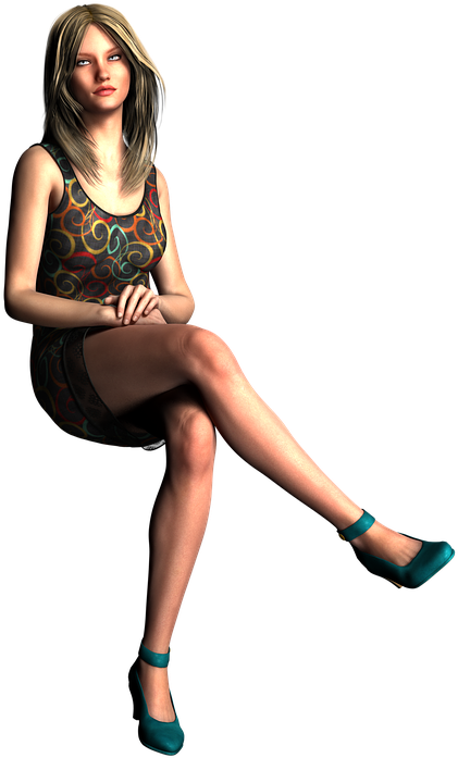 Sebzeler Png - Woman Sitting Transparent Background (556x720), Png Download