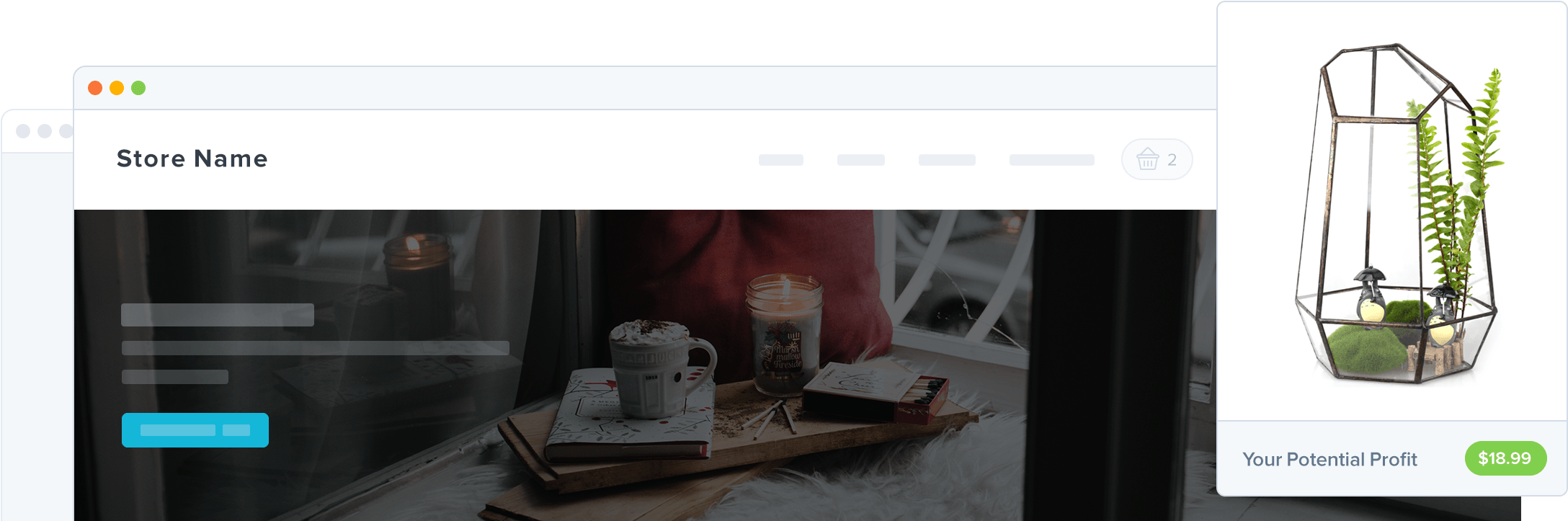 Dropshipping Home Decor - Cozy Window Seat For Reading And Watching Ry (2280x740), Png Download
